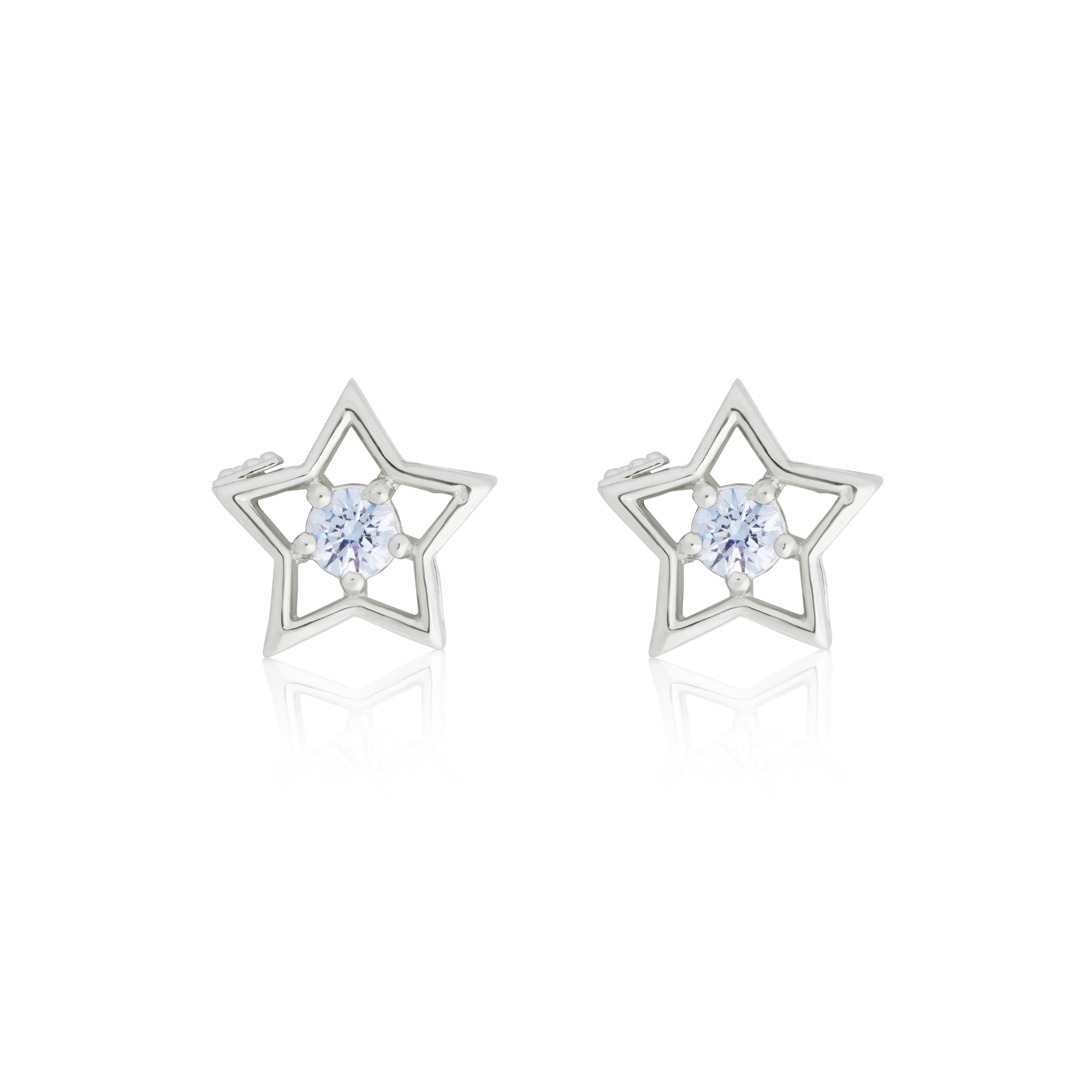 Reegalia 925 Silver Star Mangalsutra with Matching Earrings
