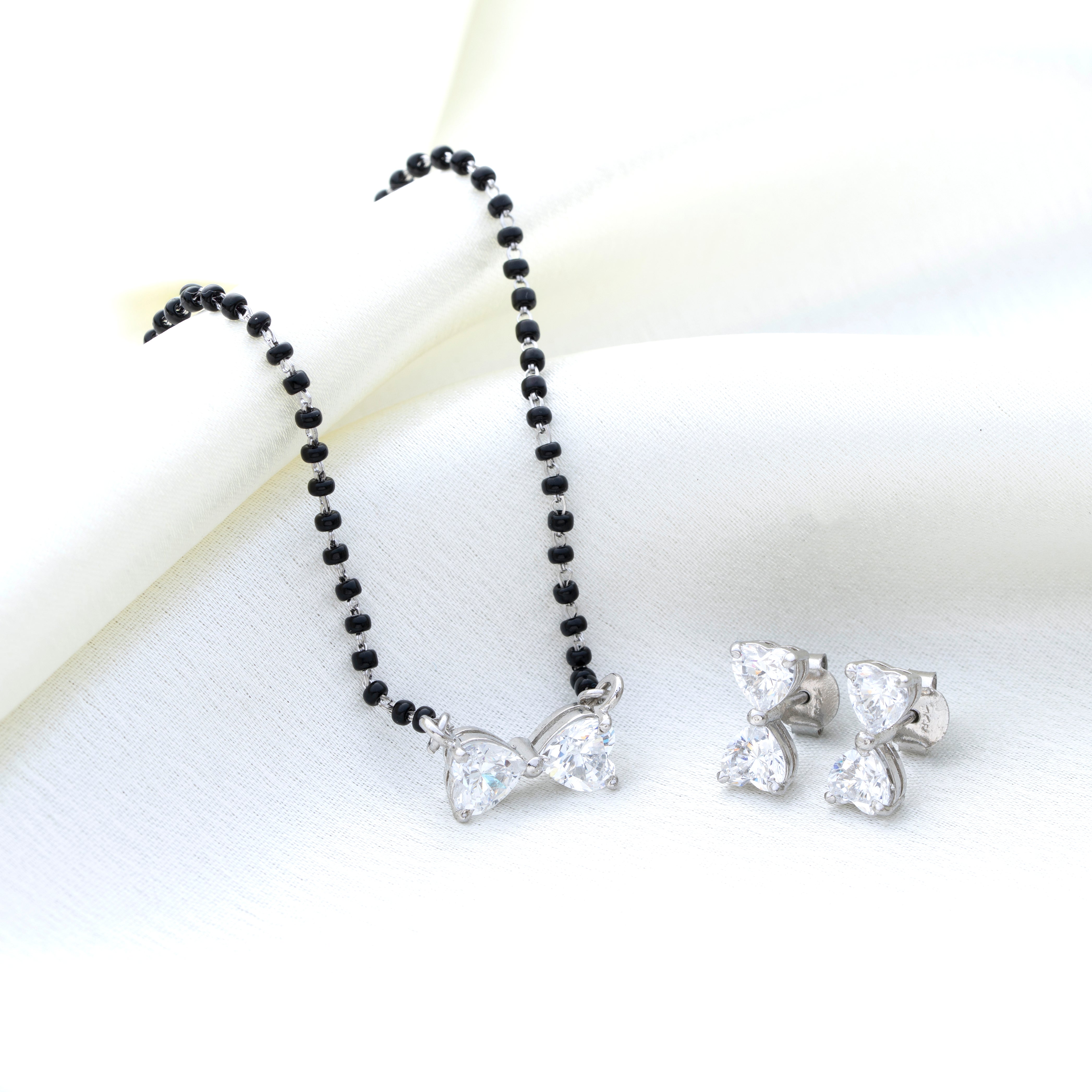 Reegalia 925 Sterling Silver Mangalsutra Set