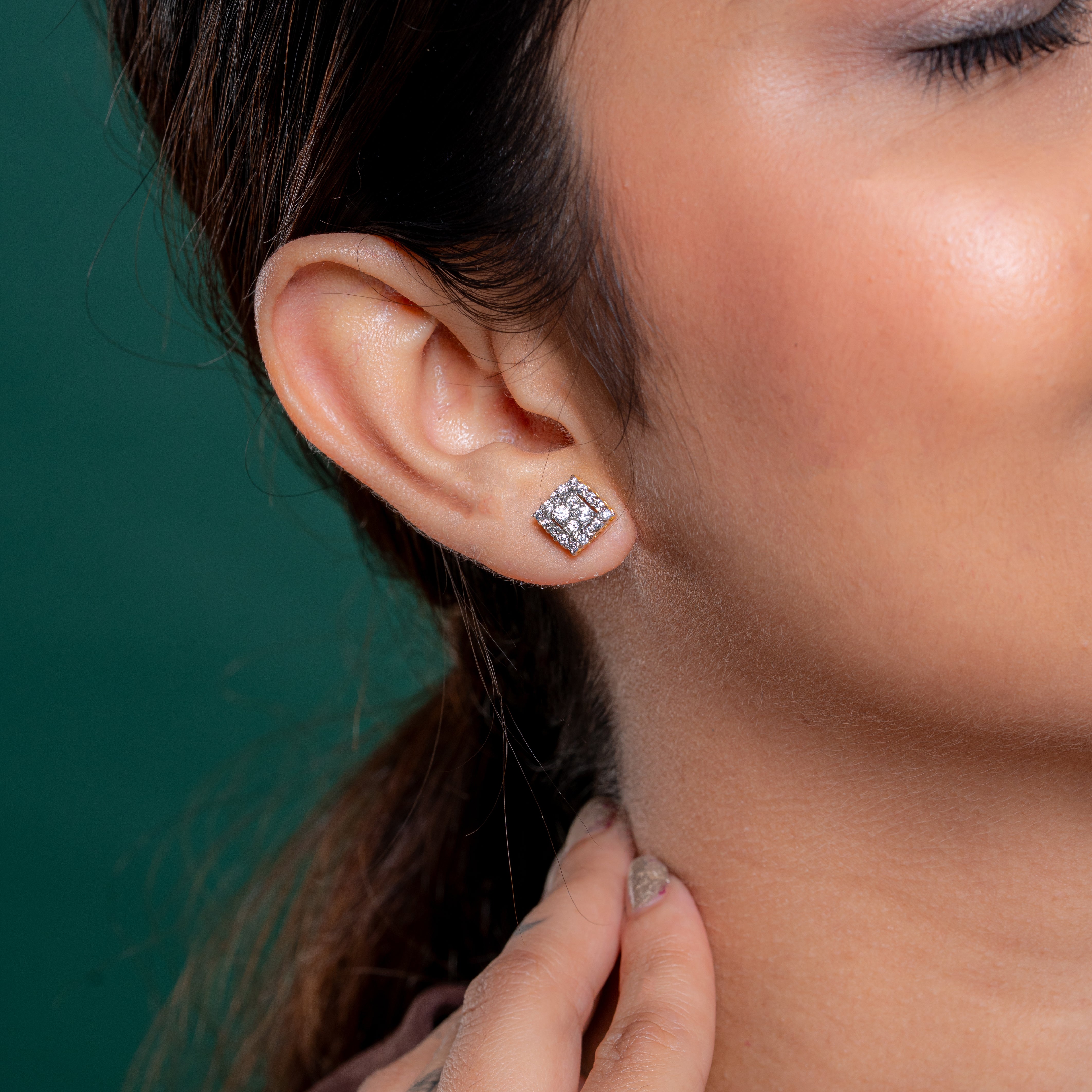 Reegalia  925 Sterling Silver Mangalsutra Earring Set