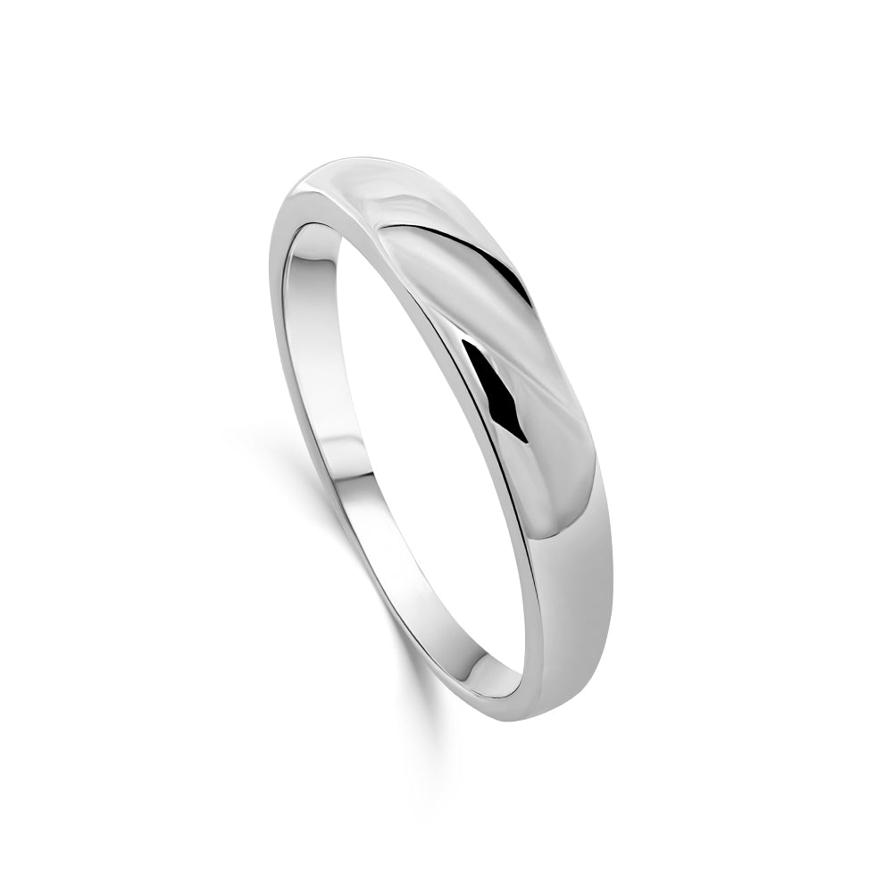 925 Sterling Silver Twisted Band Ring