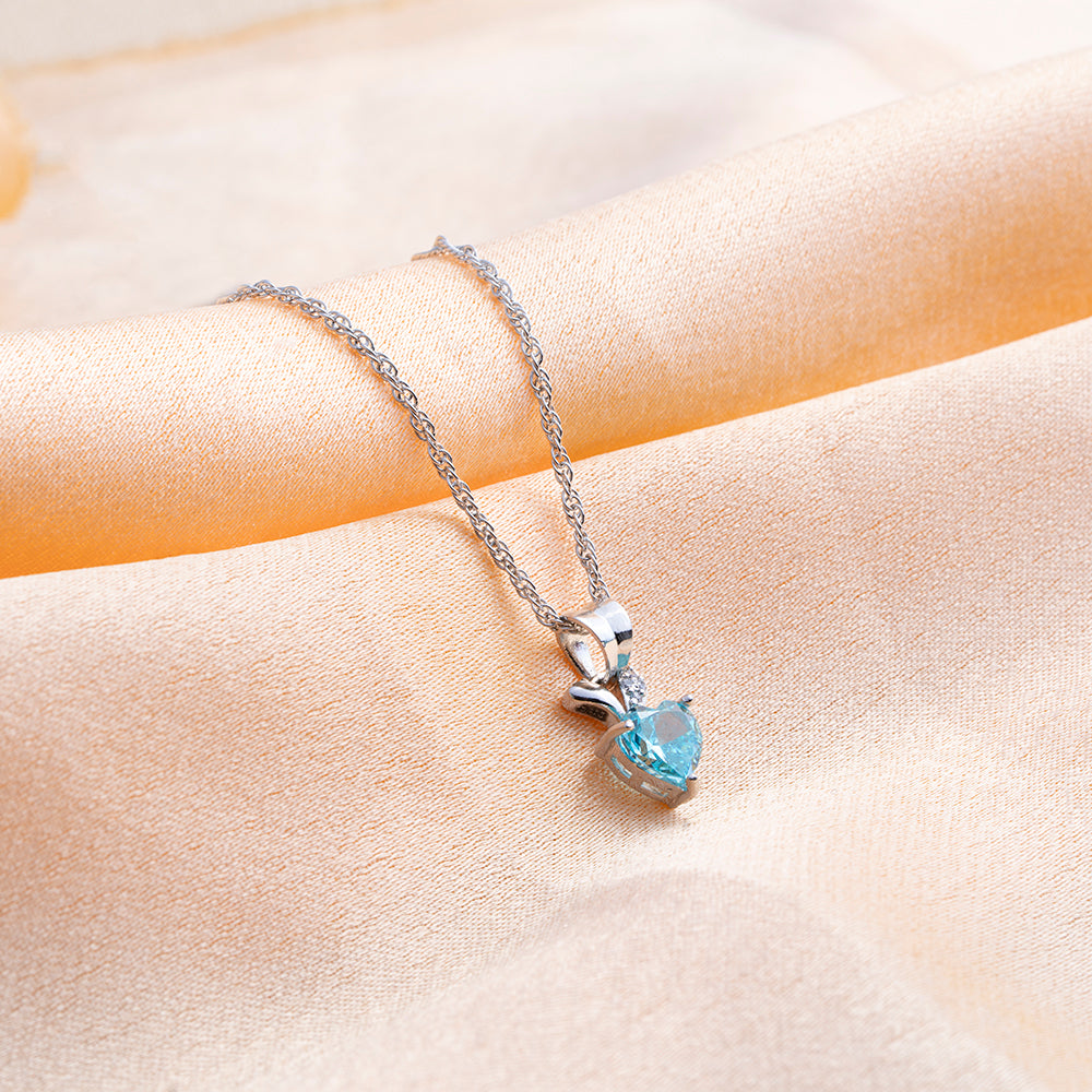 Reegalia Ocean Bloom Pendant Necklace – 925 Silver.