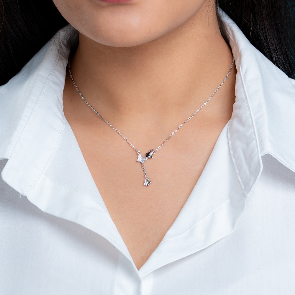 Reegalia Sterling Silver Bird & Star Charm