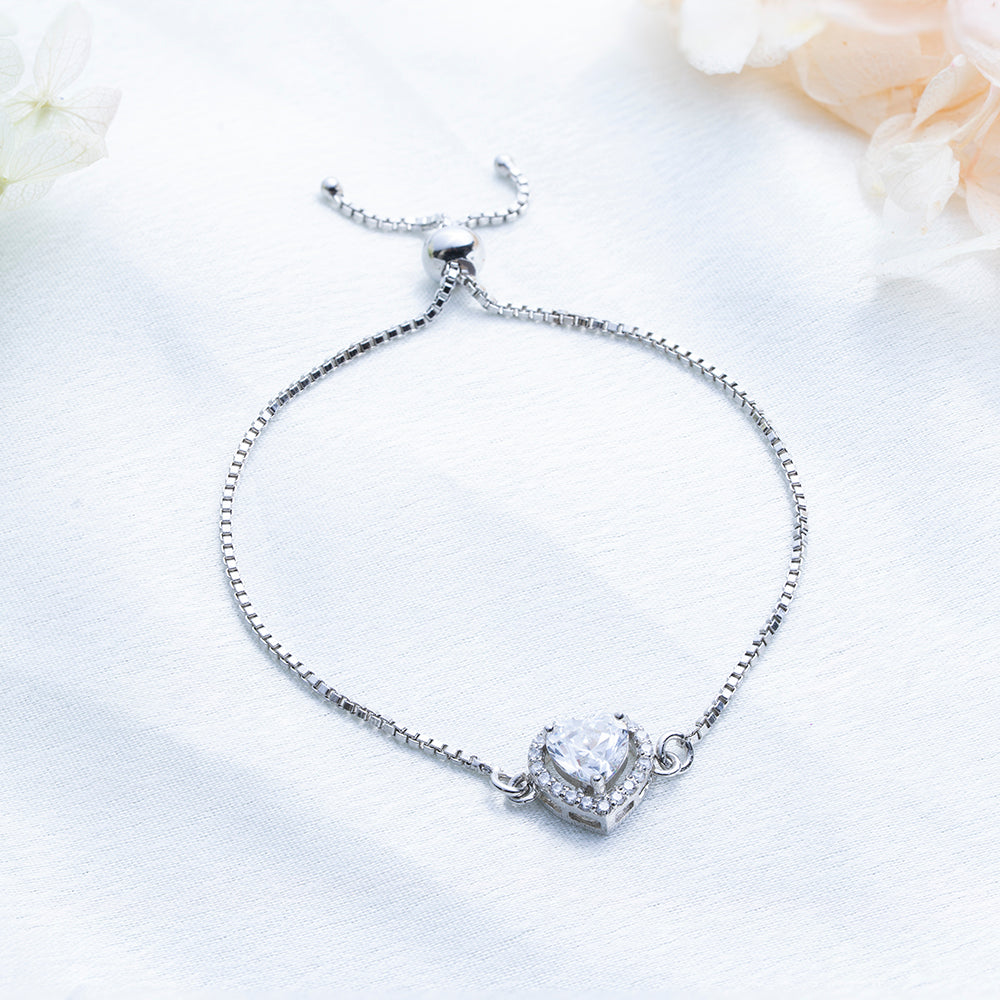 Reegalia HeartGlow 925 Silver Bracelet
