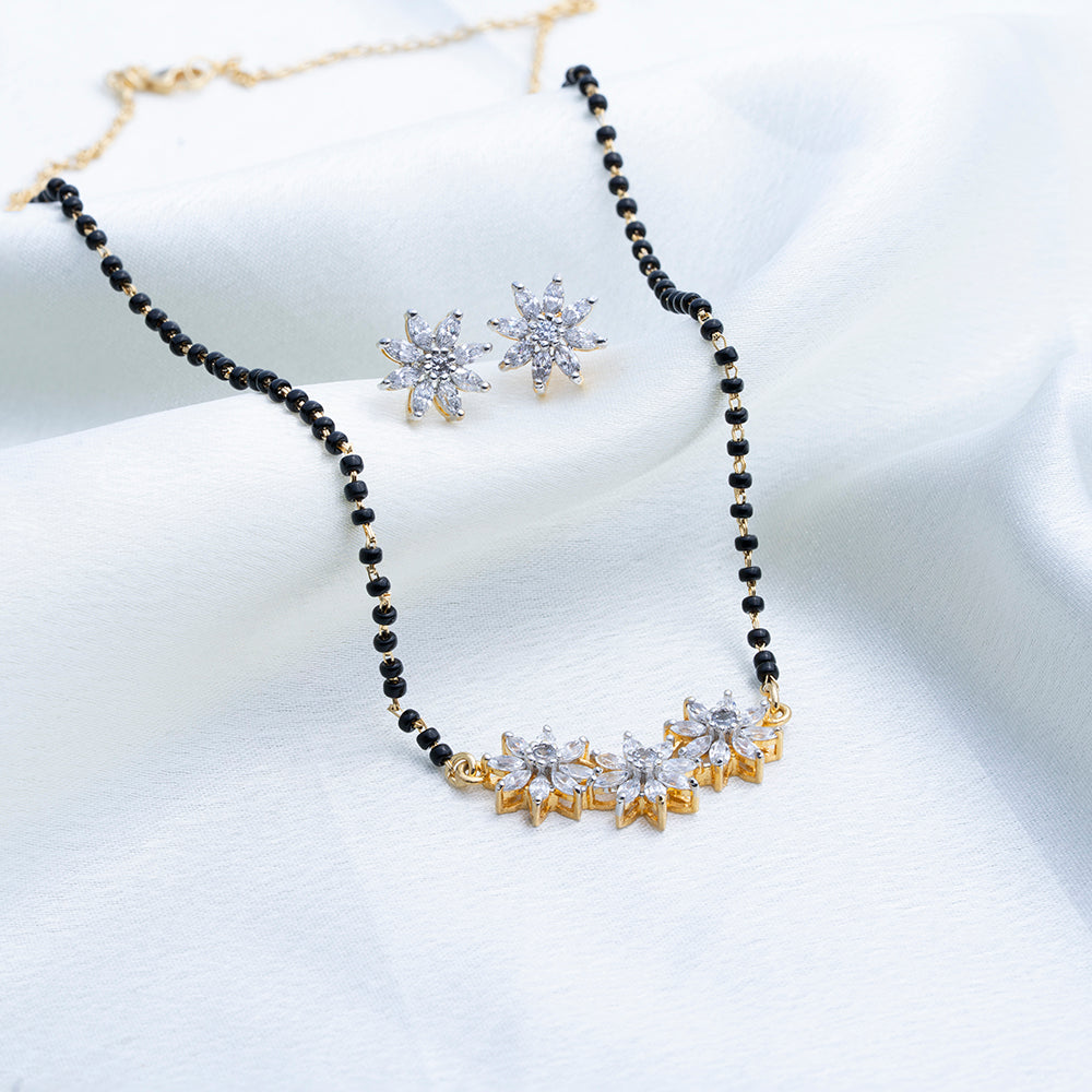 Reegalia Blooming Grace Mangalsutra Set – 925 Silver