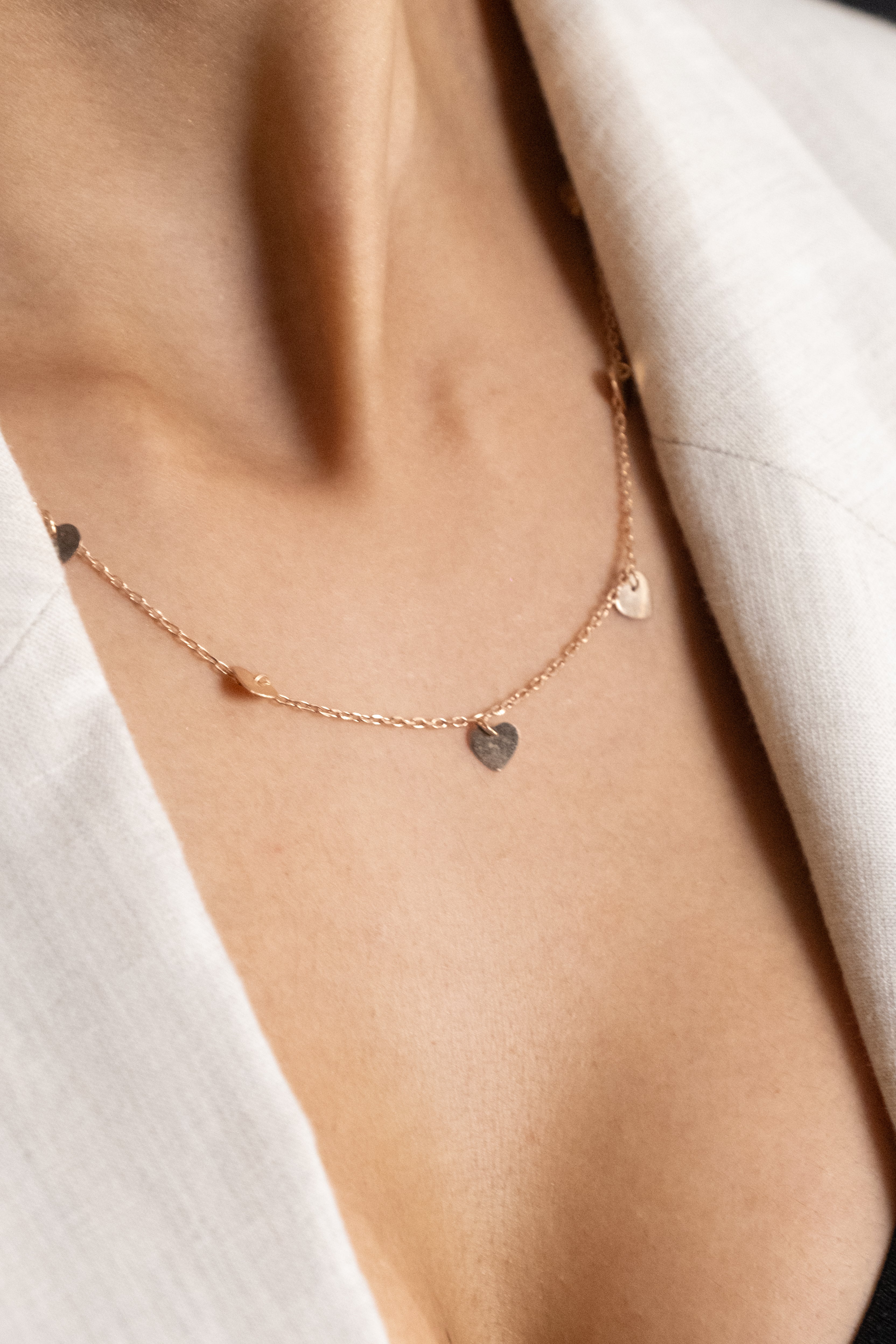 Reegalia – 925 Silver   Heartstrings Charms  Necklace