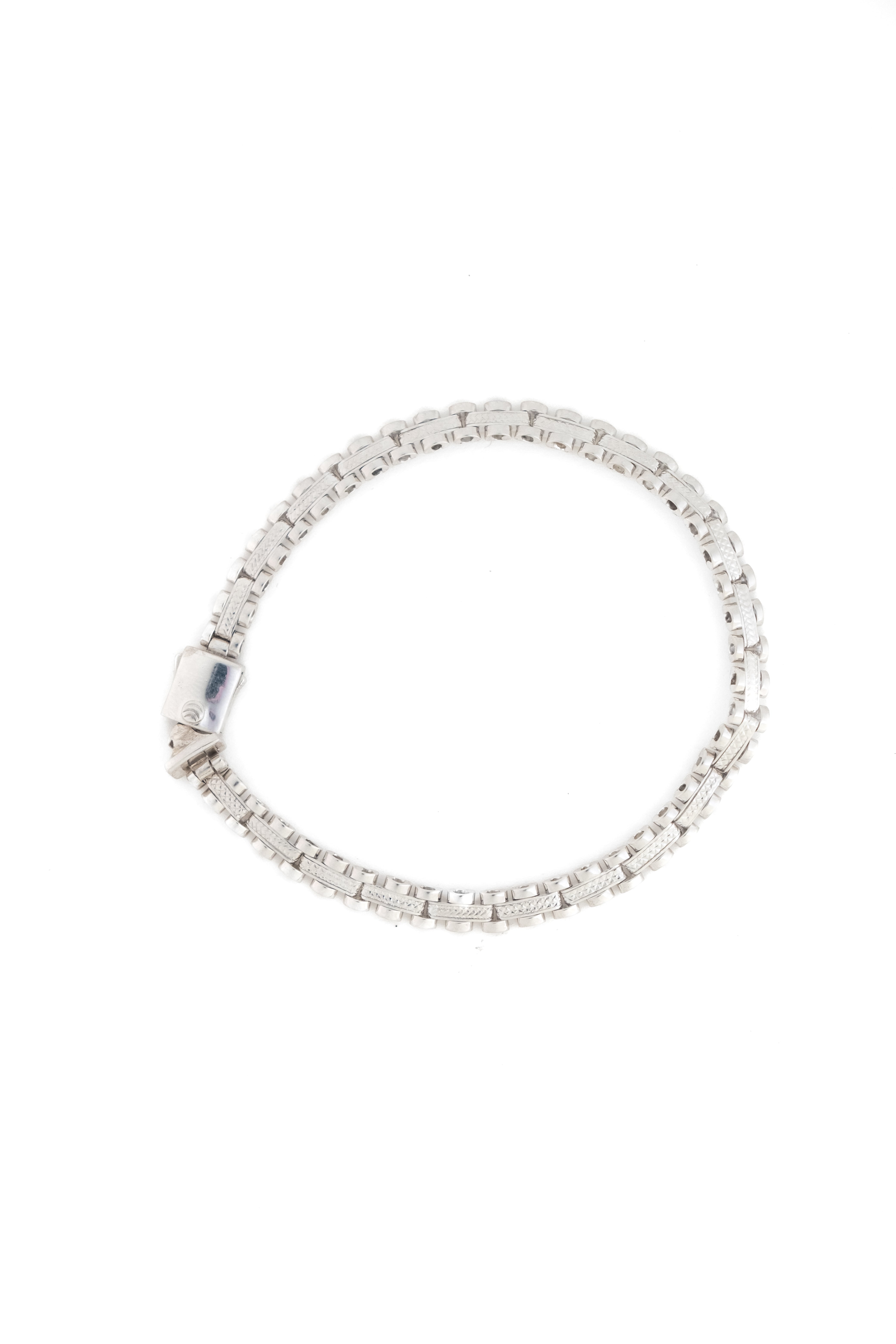 Reegalia Luxe Box Link Bracelet – 925 Silver with Gold Finish