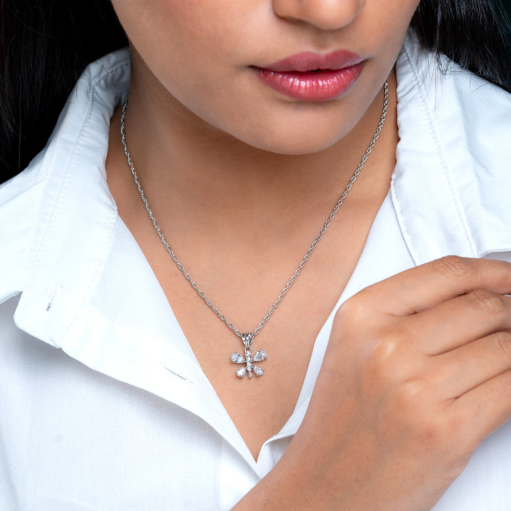 Reegalia BloomCharm 925 Silver Necklace.