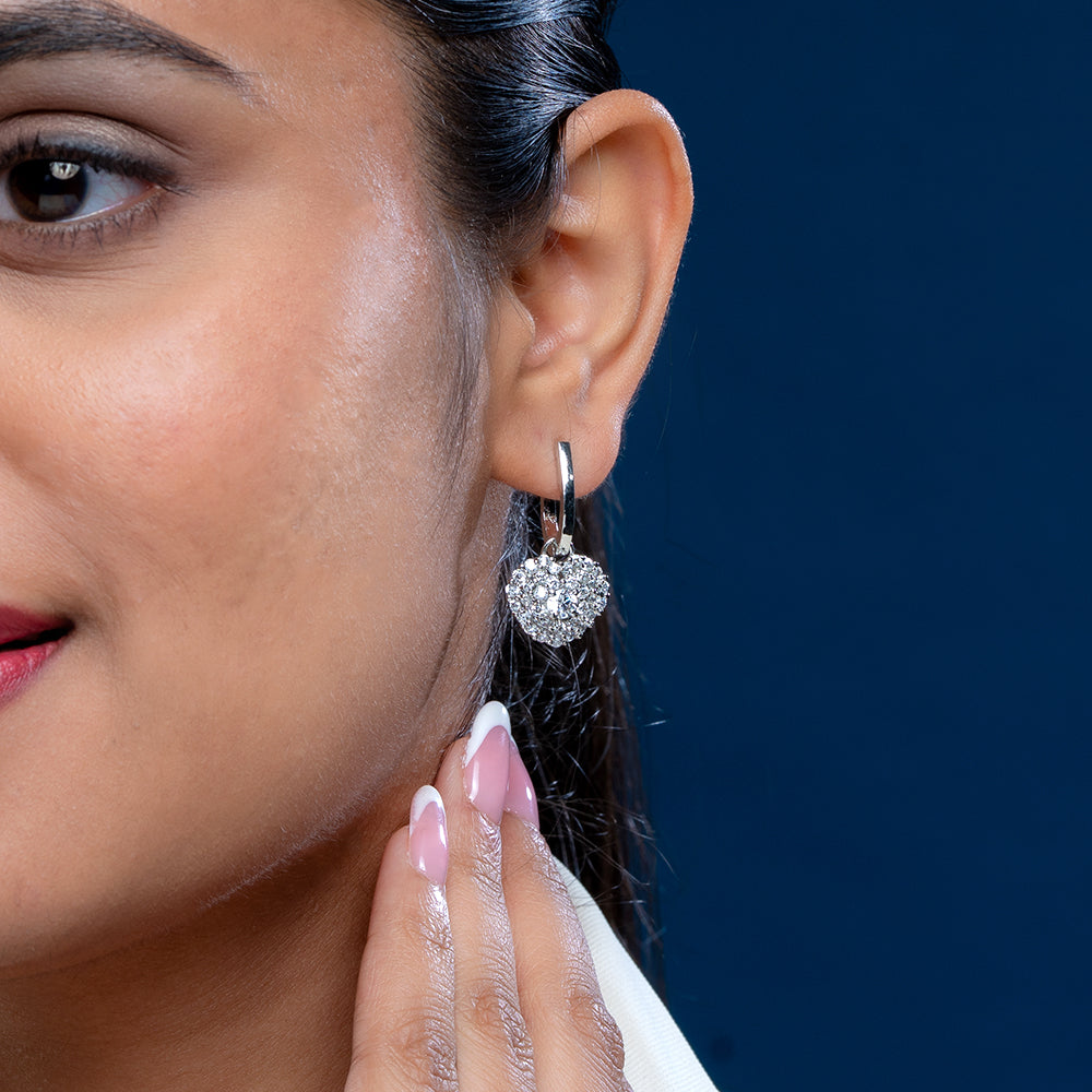 Reegalia Aurora Sparkle Drop Earrings – 925 Silver.