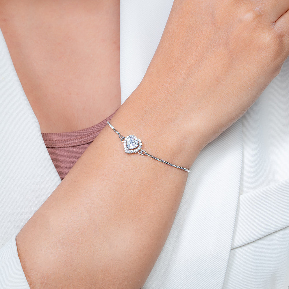 Reegalia HeartGlow 925 Silver Bracelet